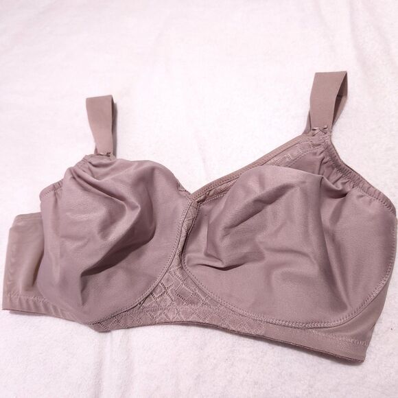 Glamorise Bra Size 42DD Light Purple Color Wireless Adjustable Straps - Picture 10 of 10